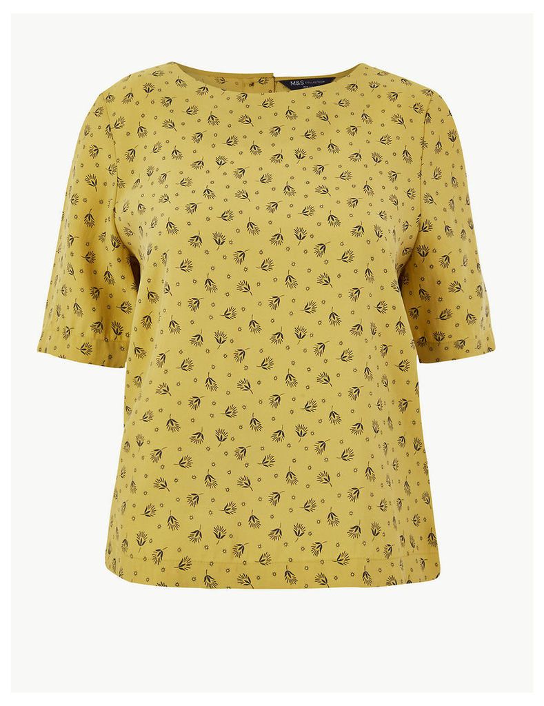 M&S Collection Printed Shell Top