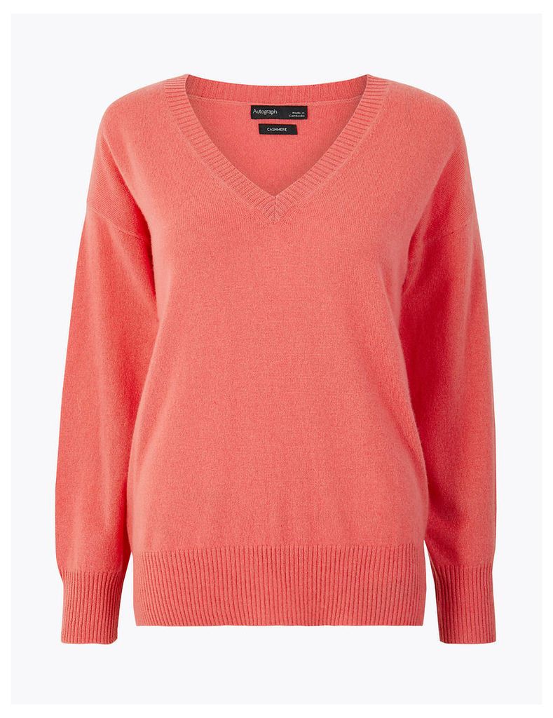 Autograph Pure Cashmere Relaxed V-Neck Jumper