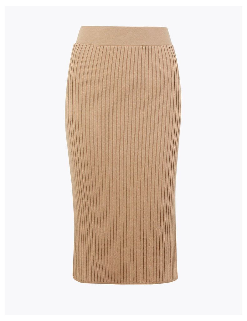 M&S Collection Knitted Pencil Midi Skirt