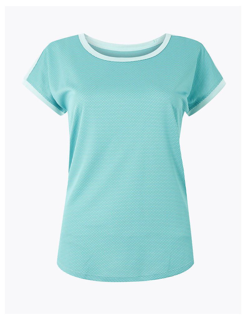 M&S Collection Quick Dry Round Neck Short Sleeve Top