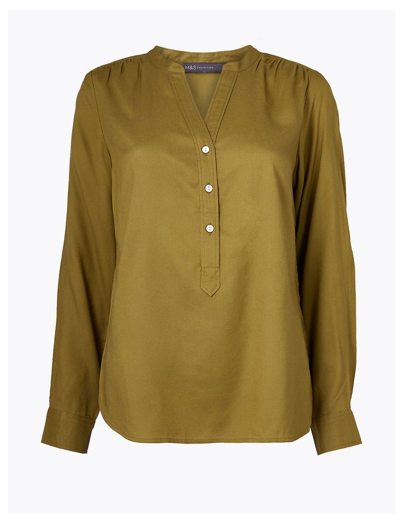 M&S Collection Button Detailed Blouse