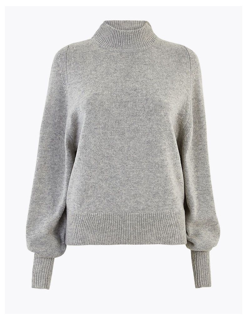 Autograph Wool Rich Turtle Neck Jumper with Cashmere