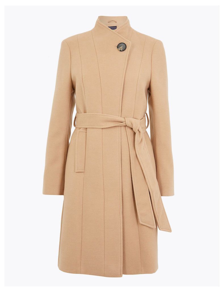 M&S Collection PETITE Belted Wrap Coat