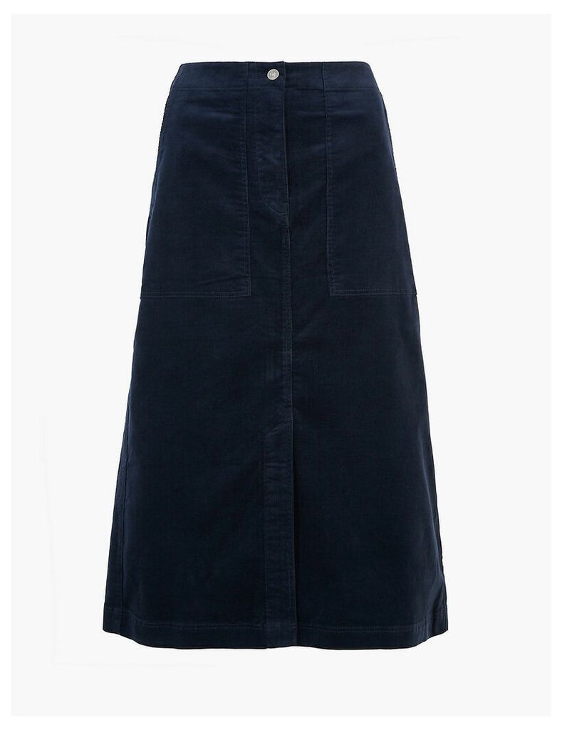 Per Una Needlecord A-Line Midi Skirt