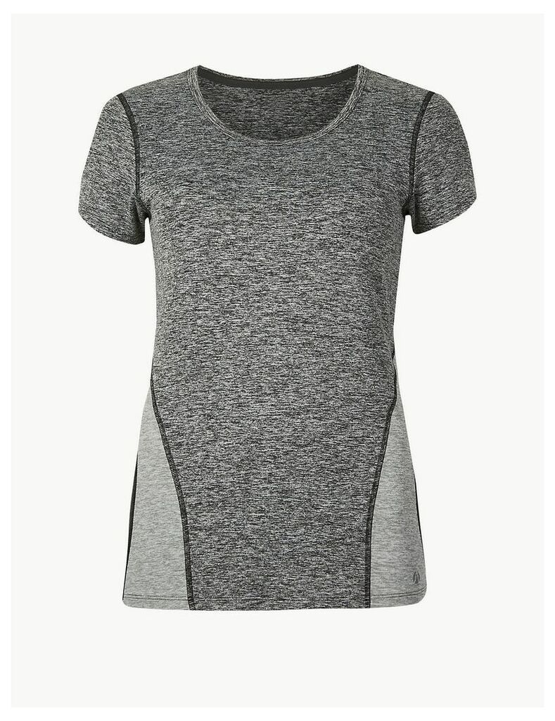 M&S Collection Jaspe Quick Dry Short Sleeve Top