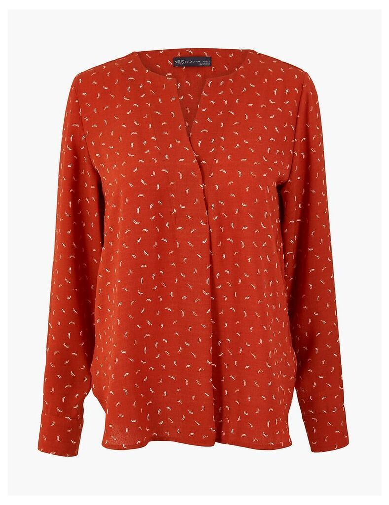M&S Collection Ditsy Dash Printed Blouse
