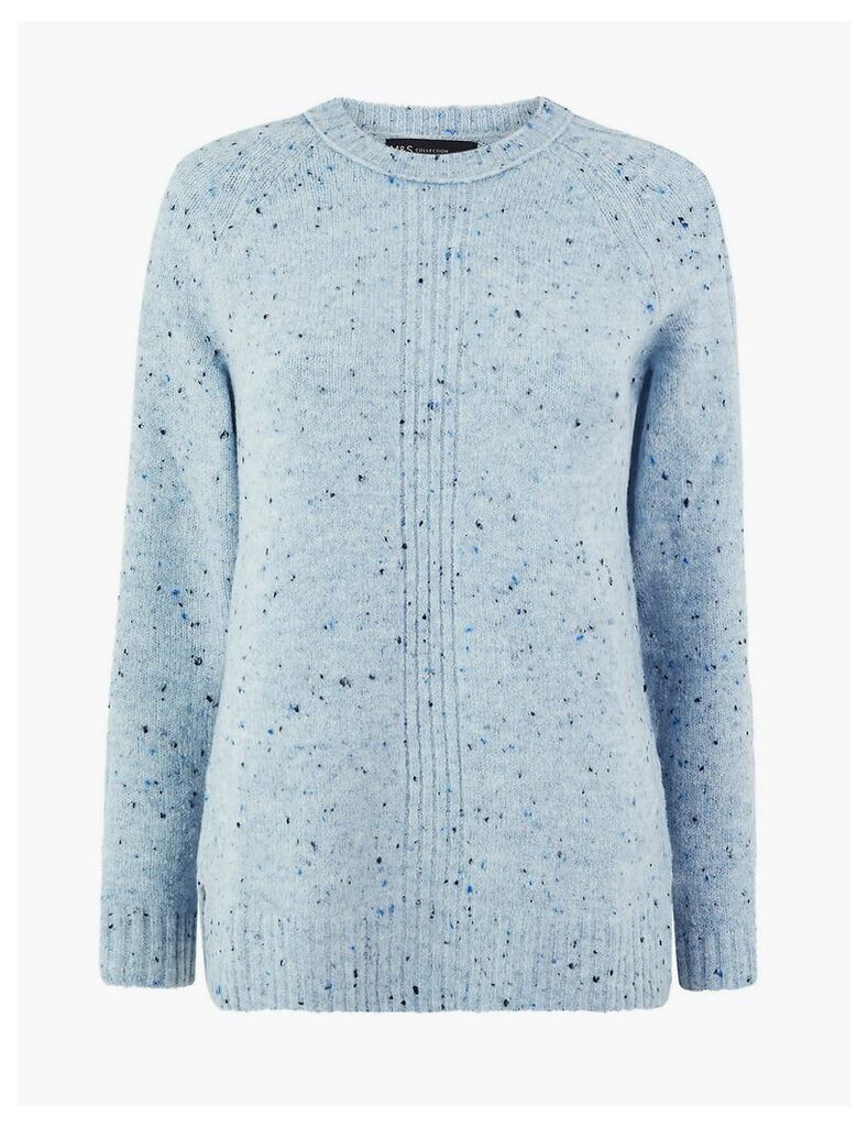 M&S Collection Textured Relaxed Fit Jumper