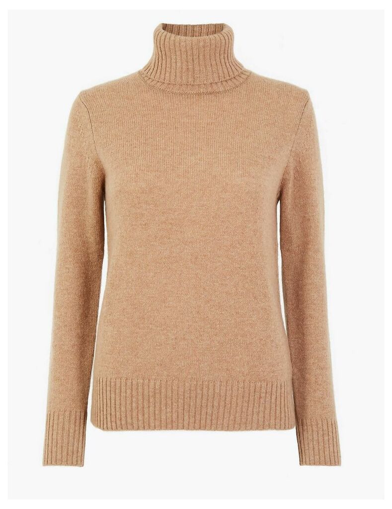 M&S Collection Wool Rich Roll Neck Jumper