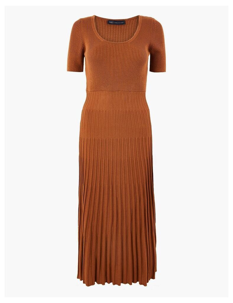 M&S Collection Knitted Fit & Flare Dress