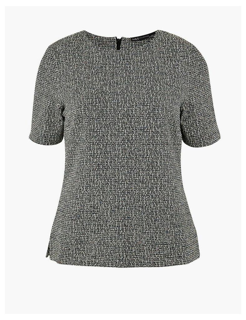 M&S Collection Textured Short Sleeve Top