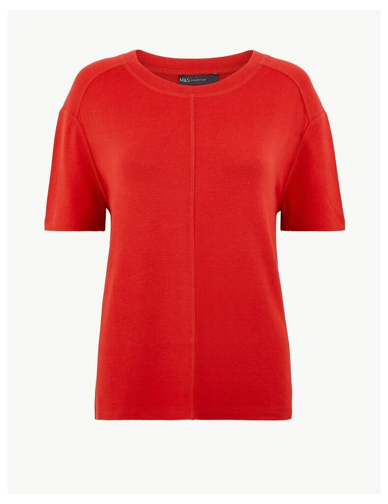 M&S Collection Round Neck Short Sleeve Top