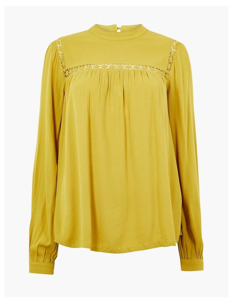 M&S Collection Lace Insert Shell Top