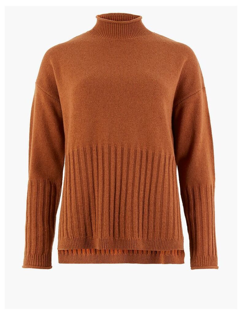 M&S Collection Turtle Neck Relaxed Fit Jumper
