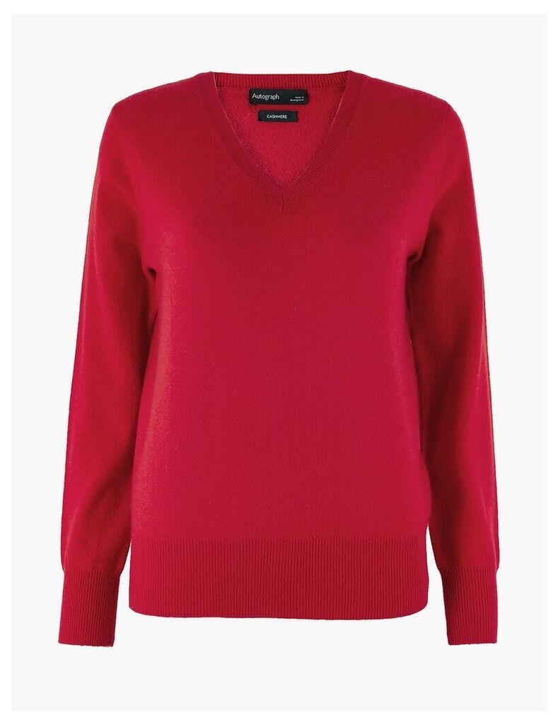 Autograph Pure Cashmere Relaxed V-Neck Jumper