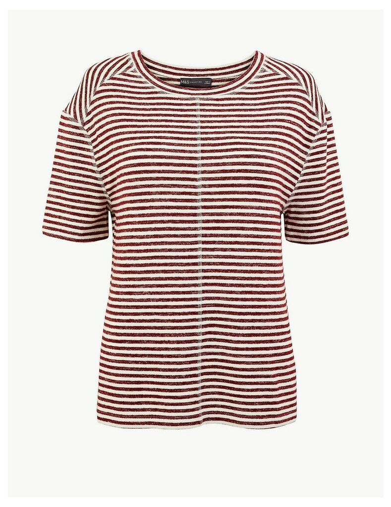 M&S Collection Striped Relaxed Fit Top