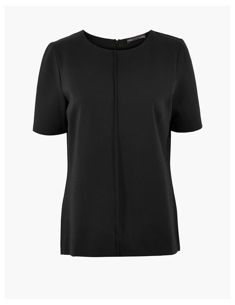 M&S Collection Ponte Short Sleeve Top