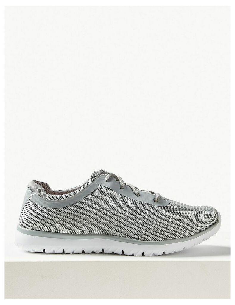 Light As Air Shimmer Lace-up Trainers