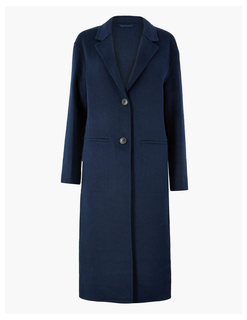 M&S Collection Double Faced Longline Coat