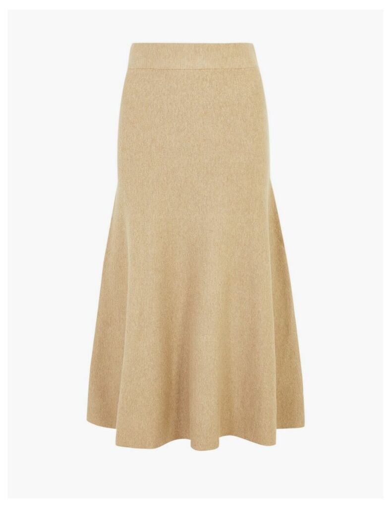 M&S Collection Knitted Fit & Flare Skirt