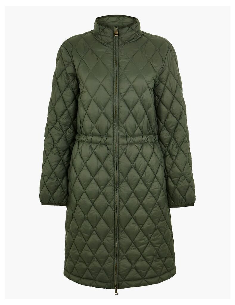 M&S Collection Longline Quilted Coat