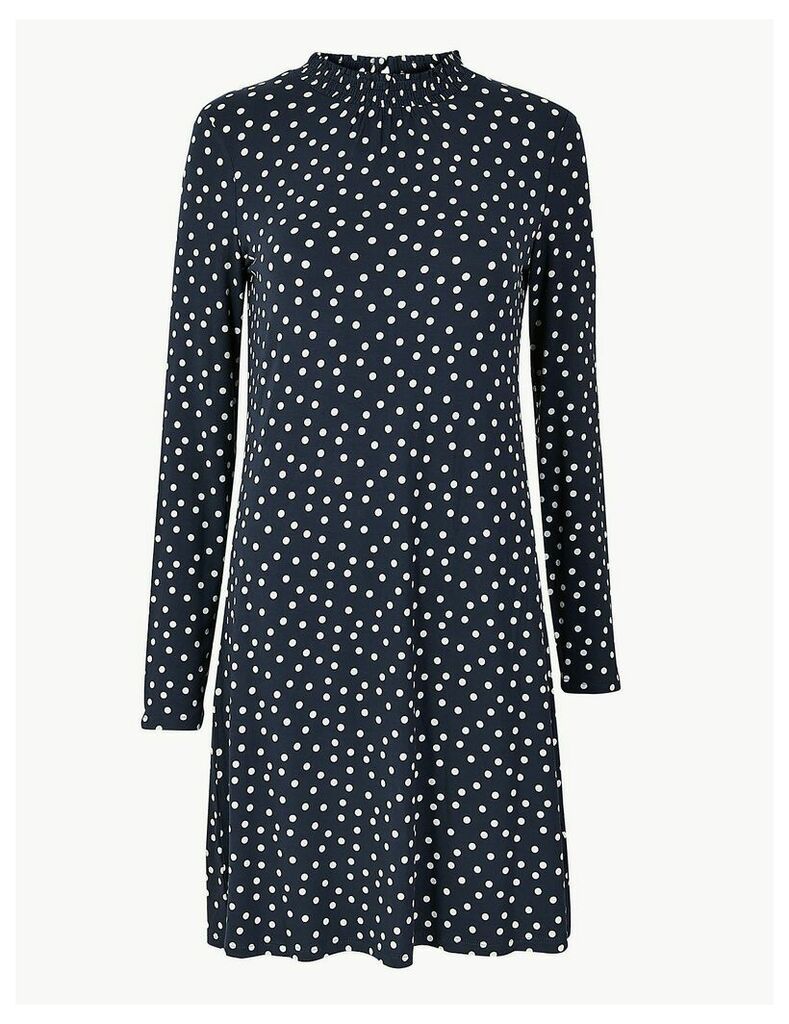 M&S Collection Polka Dot Jersey Swing Dress