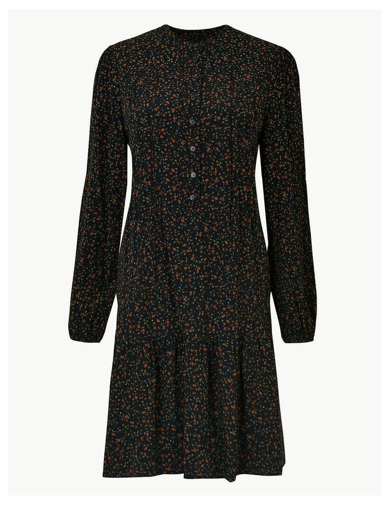 M&S Collection Ditsy Print Relaxed Mini Dress