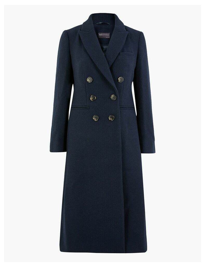 M&S Collection PETITE Waisted Overcoat