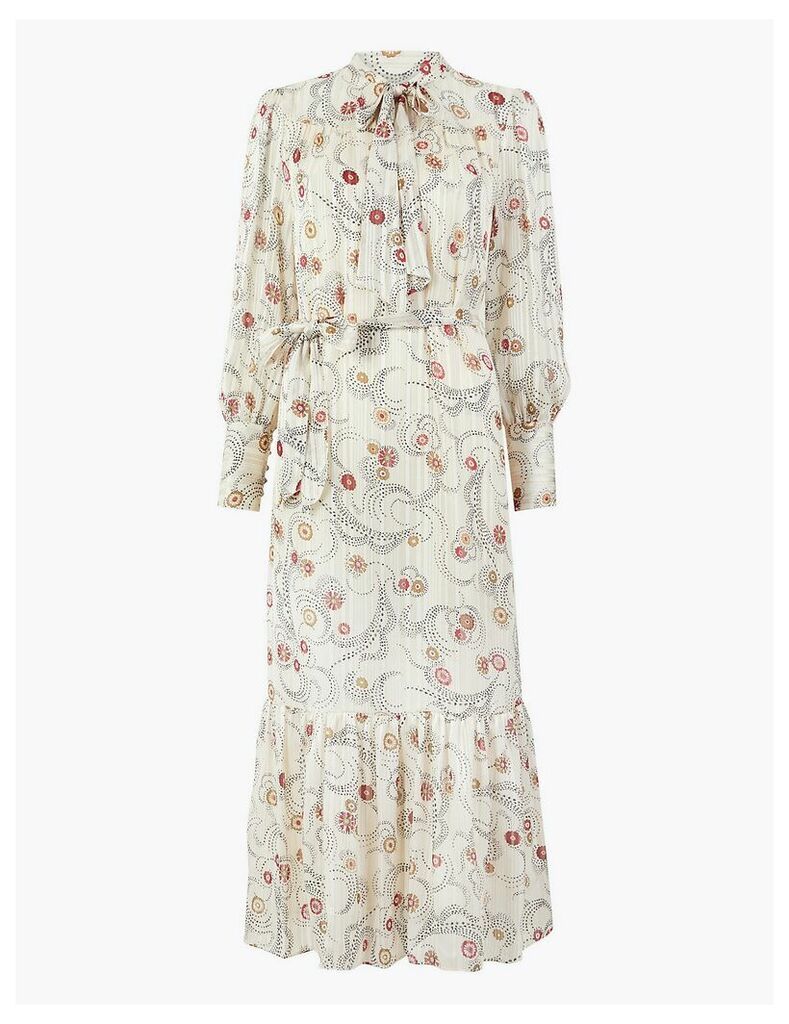 M&S Collection Floral Print Relaxed Midi Dress