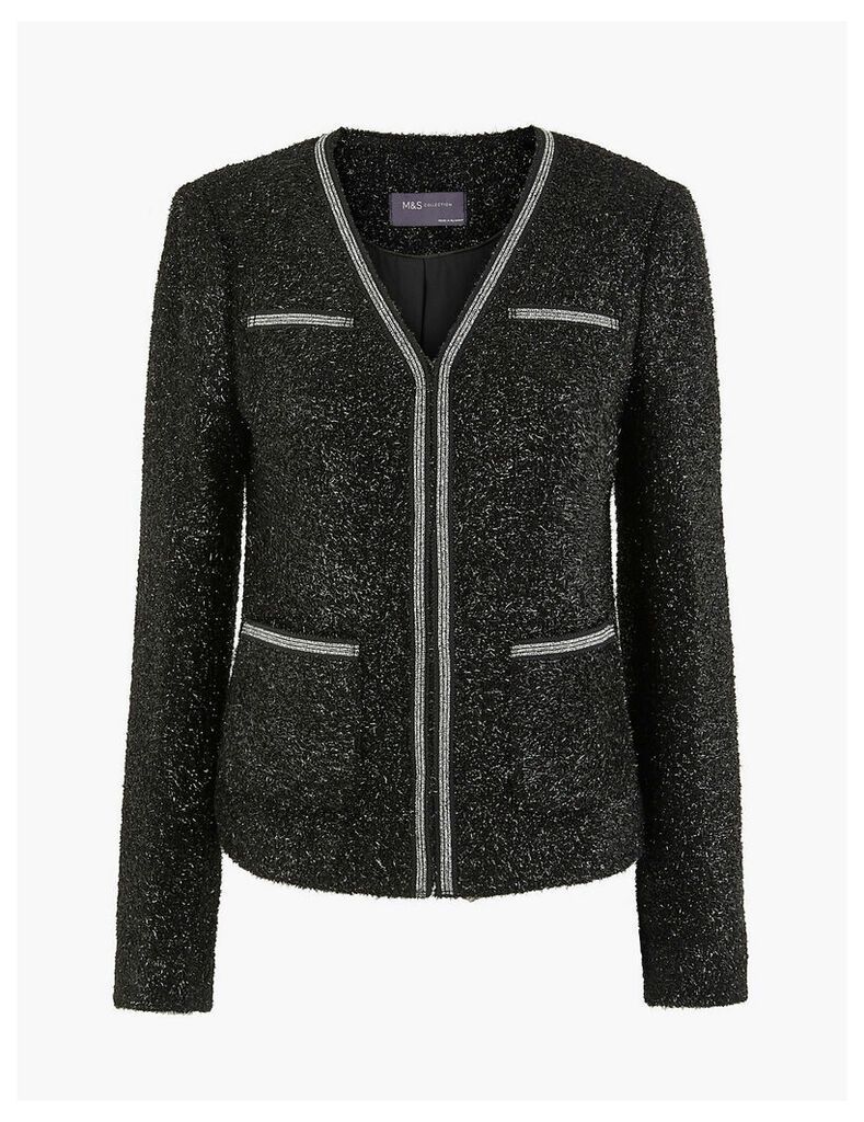M&S Collection Sparkle Tweed Blazer