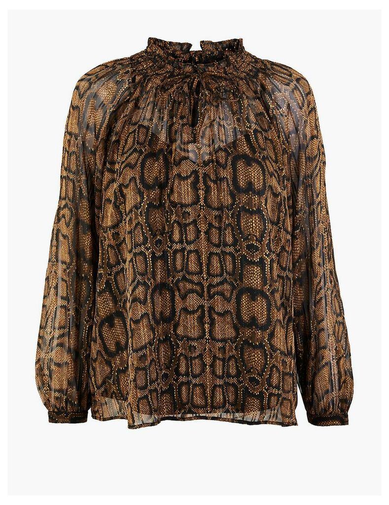 M&S Collection Animal Print Blouse