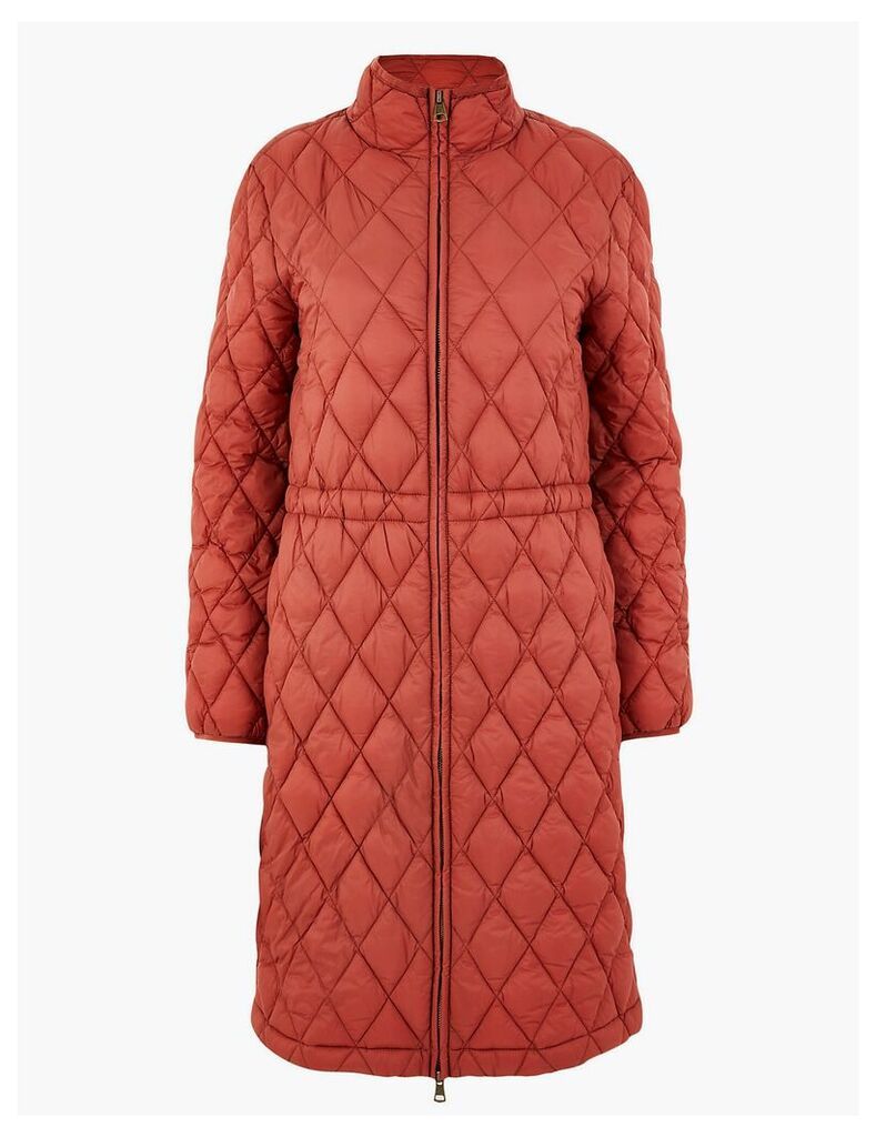 M&S Collection Longline Quilted Coat