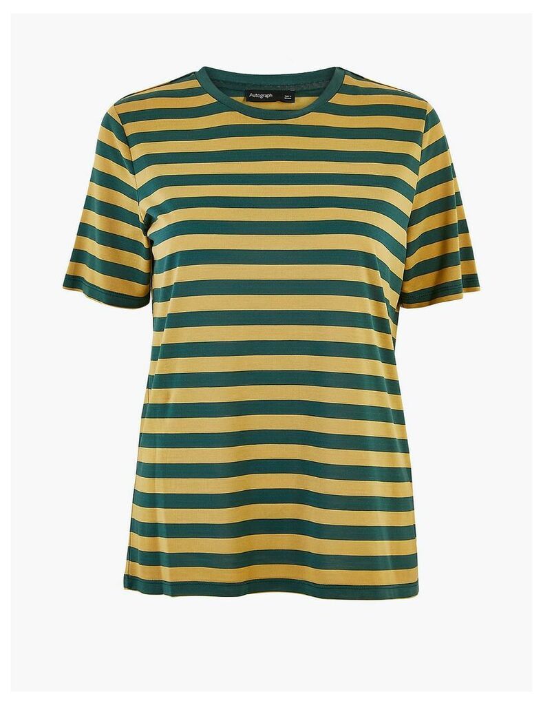 Autograph Striped Relaxed Fit T-Shirt