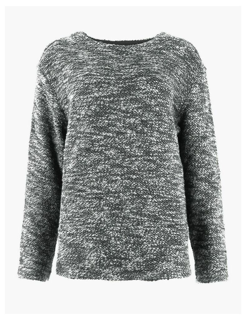 M&S Collection Pure Cotton Boucle Sweatshirt