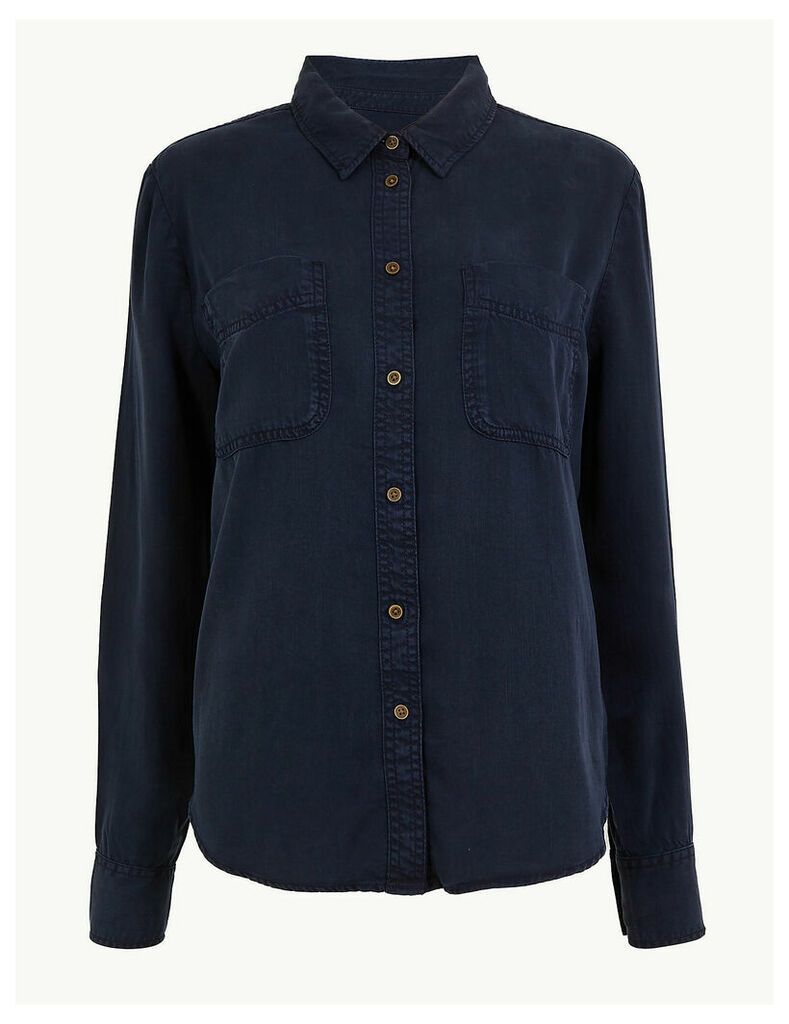 M&S Collection Button Detailed Patch Pocket Shirt