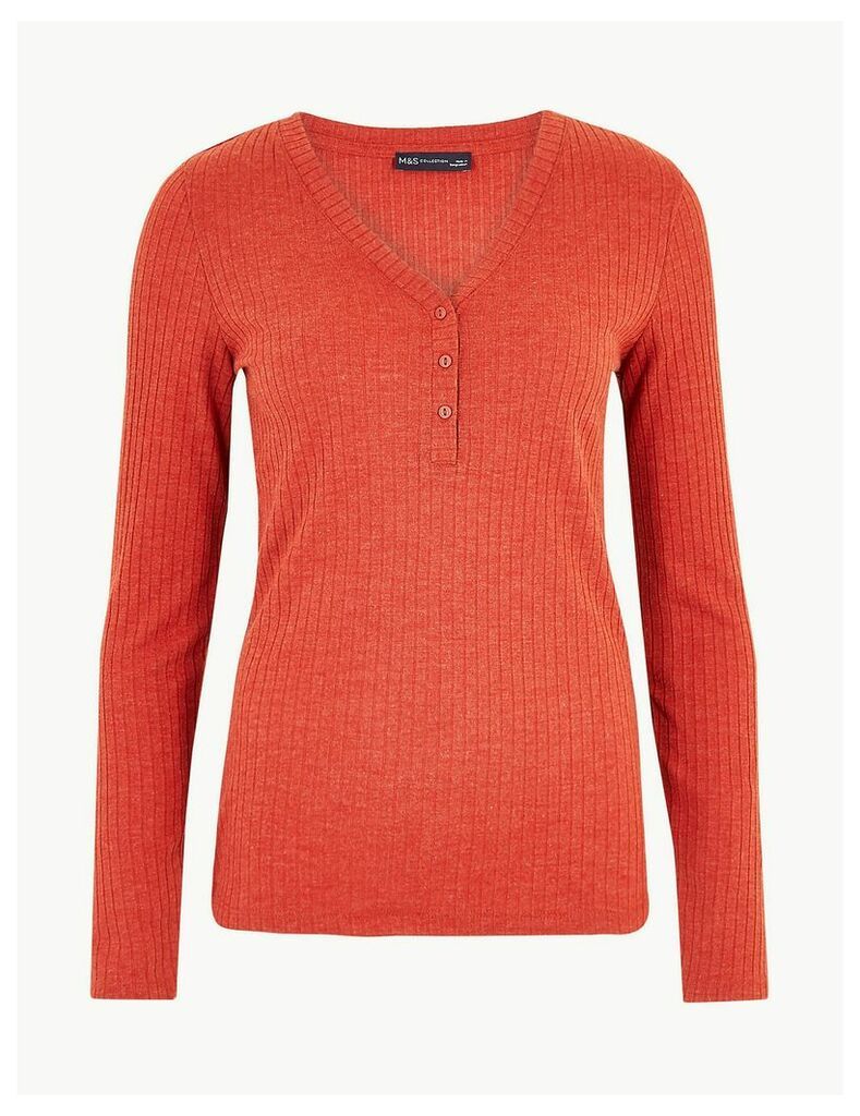M&S Collection Long Sleeve Fitted Top