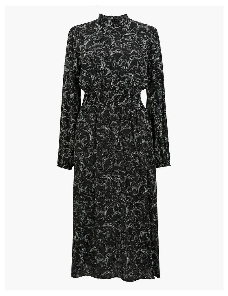 M&S Collection Swirl Waisted Midi Dress
