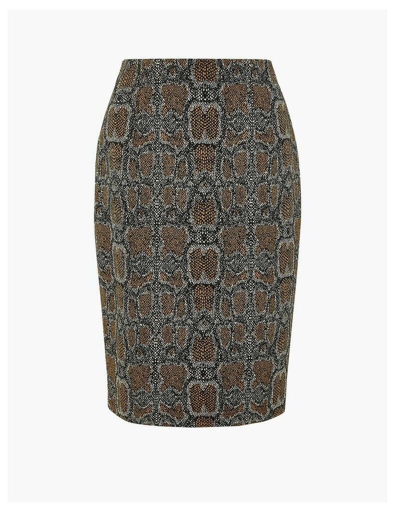 M&S Collection Snake Print Pencil Skirt
