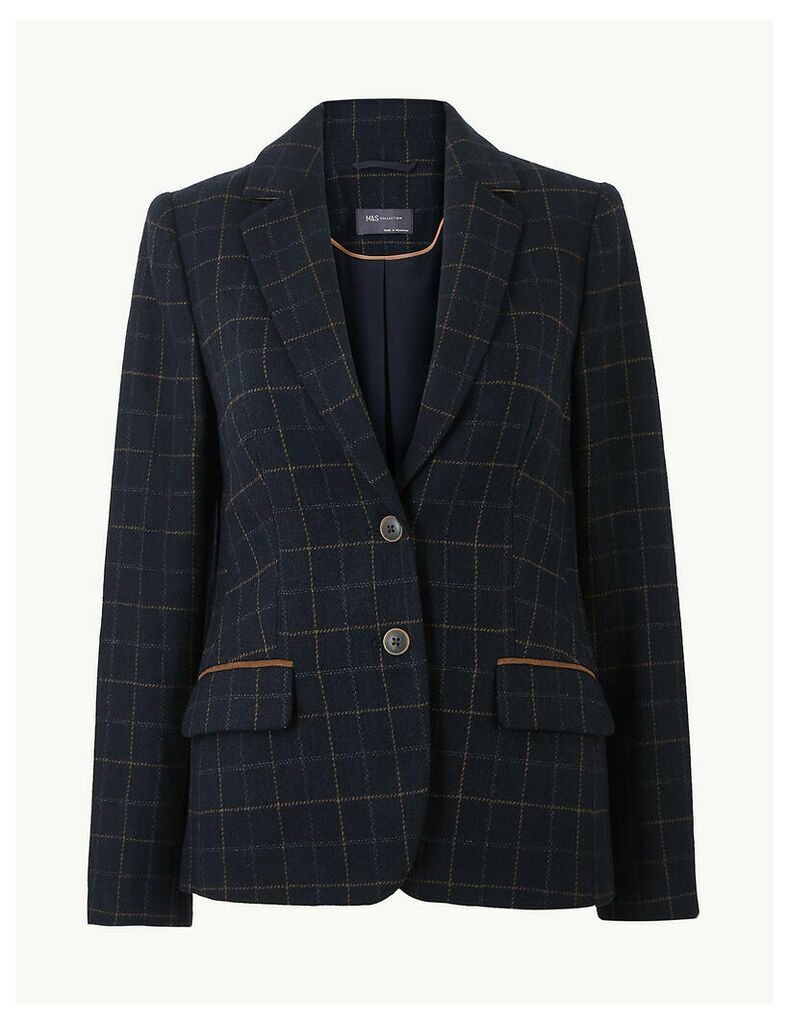 M&S Collection Checked Blazer