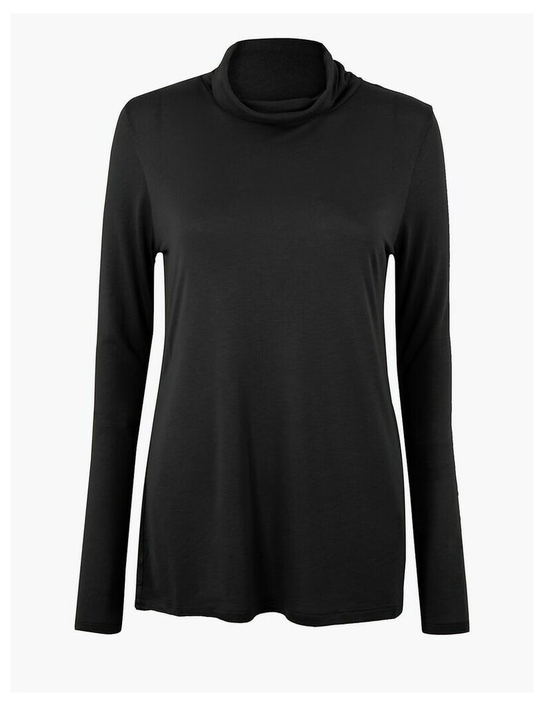 M&S Collection Turtle Neck Relaxed Fit Top
