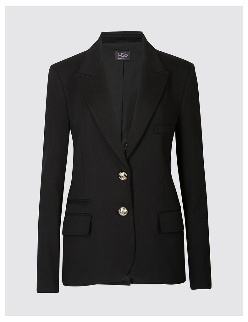 M&S Collection Ponte Single Breasted Blazer