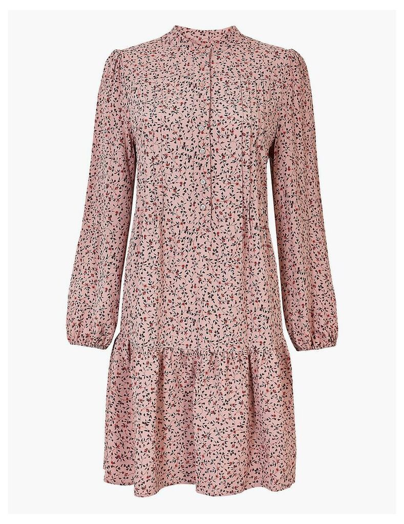 M&S Collection Ditsy Floral Print Relaxed Mini Dress