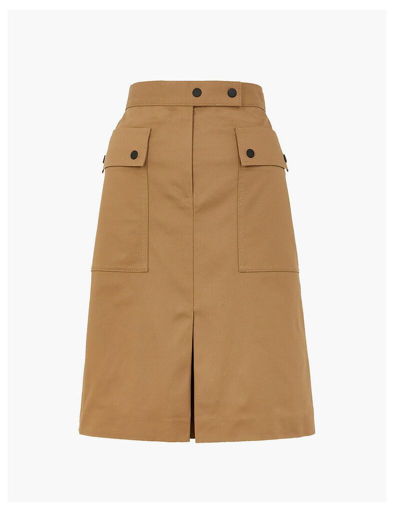 M&S Collection Cotton Rich Utility A-Line Skirt