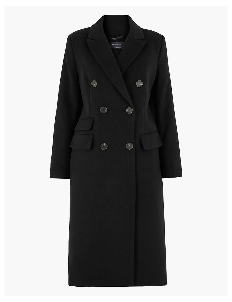 M&S Collection Double Breasted Longline Overcoat