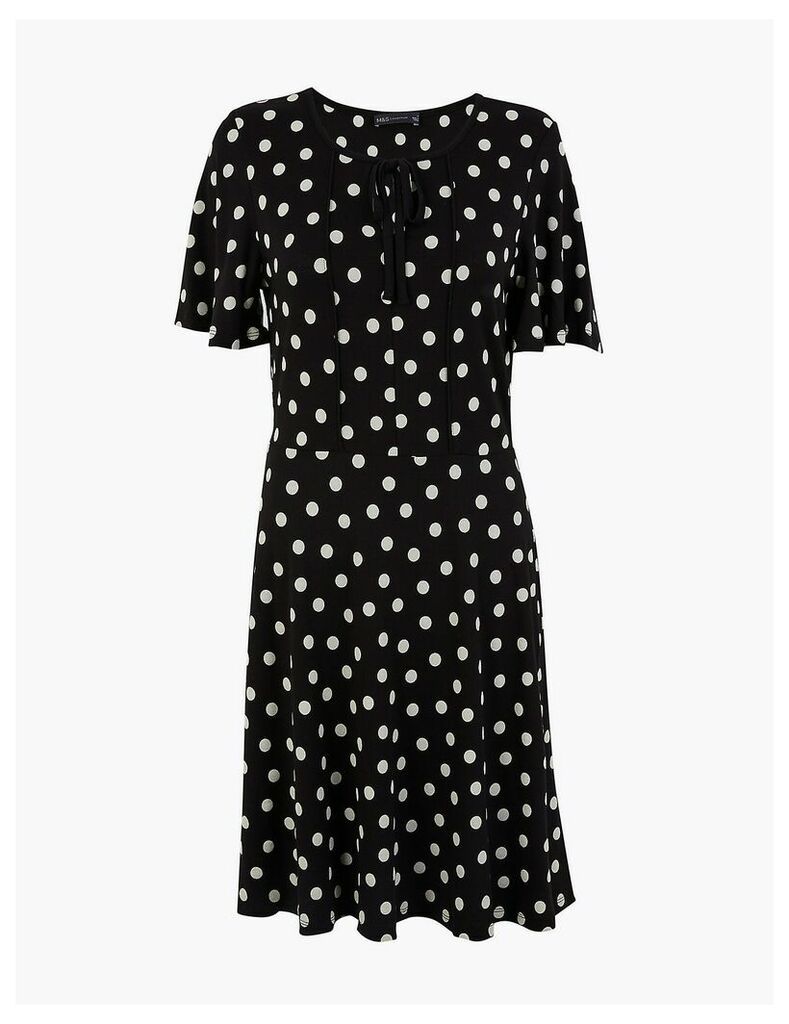 M&S Collection Polka Dot Fit & Flare Mini Dress