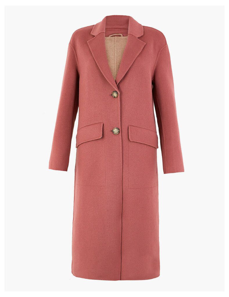 Wool Blend Double Faced Coat