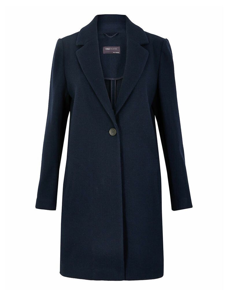 M&S Collection Single Button Chuck on Coat