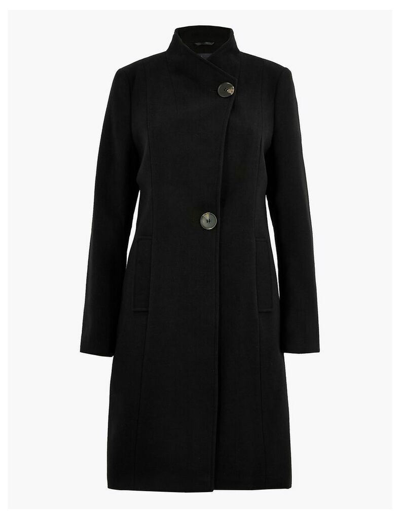 M&S Collection Button Detailed Wrap Coat