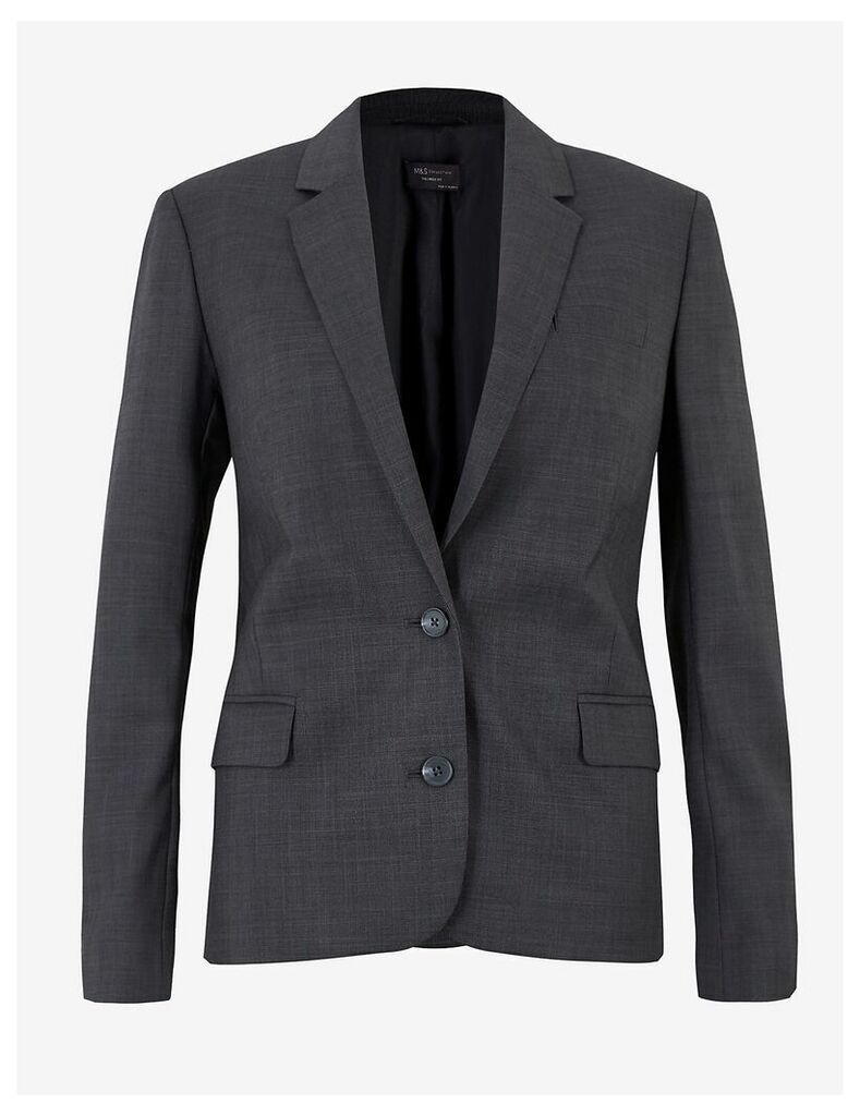 M&S Collection Textured Single Breasted Blazer