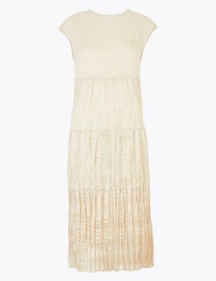 M&S Autograph Womens Textured Midi Column Dress