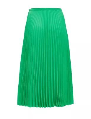 M&S Finery London Womens Crepe Pleated Midi Skirt